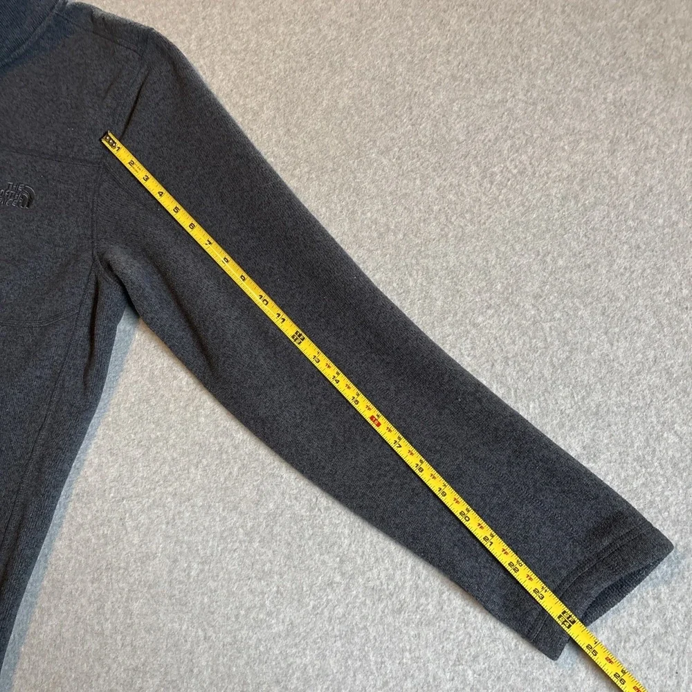 Mens Quarter Zip Pullover Fleece North Face Mens Sz L Blue Very‎ Good Cond.